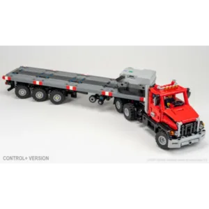 nico71 US-TRUCK-TRAILER Heavy-Duty Truck and Steering Axle Trailer — meilleur prix sur Planet-Brick (visuel principal)
