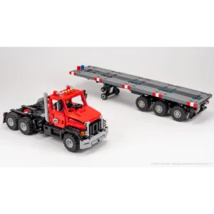nico71 US-TRUCK-TRAILER Heavy-Duty Truck and Steering Axle Trailer — bons plans et promos sur Planet-Brick (vue détail 3)