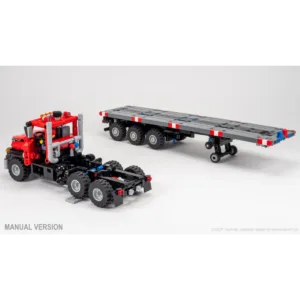 nico71 US-TRUCK-TRAILER Heavy-Duty Truck and Steering Axle Trailer — prix le plus bas sur Planet-Brick (vue détail 6)