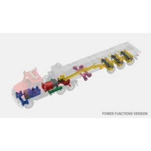 nico71 US-TRUCK-TRAILER Heavy-Duty Truck and Steering Axle Trailer — comparatif marchands sur Planet-Brick (vue détail 7)