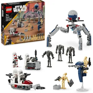 Star Wars™ 75372 Pack de combat des Clone Troopers™ et Droïdes de combat — meilleur prix sur Planet-Brick (visuel principal)