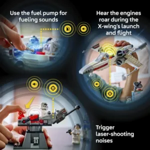 Star Wars™ 75423 SMART Play™ : le X-Wing™ Red Five de Luke — comparez les prix sur Planet-Brick (vue détail 4)