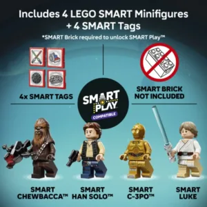 Star Wars™ 75426 SMART Play™ : Faucon Millenium — bons plans et promos sur Planet-Brick (vue détail 3)