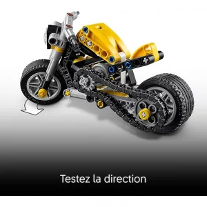 Technic 42225 Moto jaune — comparatif marchands sur Planet-Brick (vue détail 7)