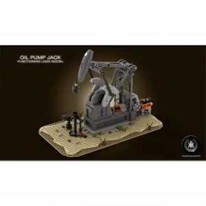 MOCs Prêts-à-Construire BAM-051 Functioning Oil Pump Jack — comparateur de prix sur Planet-Brick (vue détail 1)