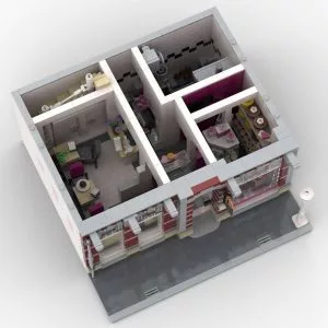 MOCs Prêts-à-Construire BAM-1067 Dutch Pastry Shop — bons plans et promos sur Planet-Brick (vue détail 3)