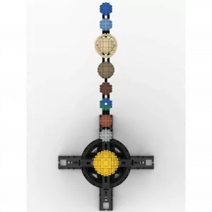 MOCs Prêts-à-Construire BAM-1153 Motorised Mechanical 8-Planet Solar System — bons plans et promos sur Planet-Brick (vue détail 3)