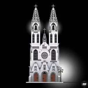 MOCs Prêts-à-Construire BAM-1194 Gothic Cathedral — où acheter au meilleur tarif sur Planet-Brick (vue détail 2)