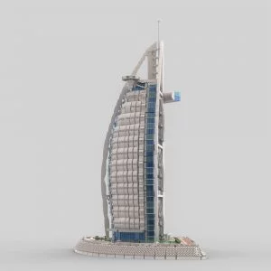 MOCs Prêts-à-Construire BAM-1292 Burj Al Arab — comparateur de prix sur Planet-Brick (vue détail 1)