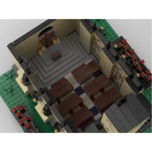 MOCs Prêts-à-Construire BAM-276 Modular Church With Cemetery | build from 4 MOCs — bons plans et promos sur Planet-Brick (vue détail 3)