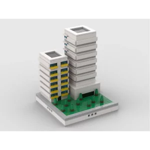 MOCs Prêts-à-Construire BAM-301 Skyscraper Modular City | build from 14 MOCs — bons plans et promos sur Planet-Brick (vue détail 3)