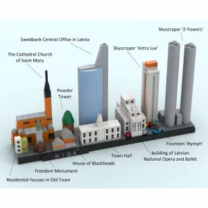 MOCs Prêts-à-Construire BAM-364 Riga - capital of Latvia — comparateur de prix sur Planet-Brick (vue détail 1)