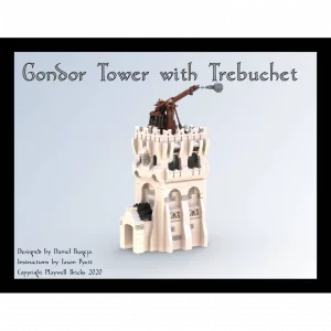 MOCs Prêts-à-Construire BAM-533 Gondor Tower with Trebuchet — meilleur prix sur Planet-Brick (visuel principal)