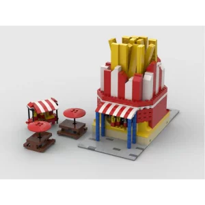 MOCs Prêts-à-Construire BAM-555 Modular French Fries Stand — meilleur prix sur Planet-Brick (visuel principal)