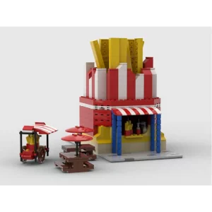 MOCs Prêts-à-Construire BAM-555 Modular French Fries Stand — bons plans et promos sur Planet-Brick (vue détail 3)