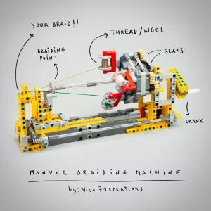 MOCs Prêts-à-Construire BAM-635 Manual Braiding Machine — meilleur prix sur Planet-Brick (visuel principal)