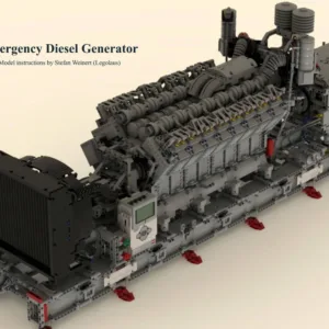 Emergency V16 Diesel Generator