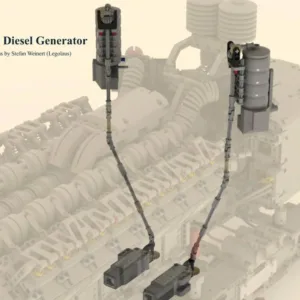 Emergency V16 Diesel Generator
