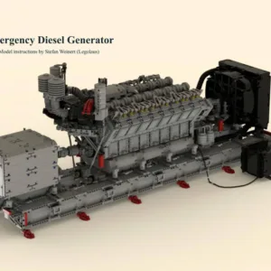 Emergency V16 Diesel Generator