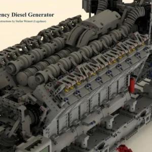 Emergency V16 Diesel Generator