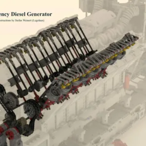 Emergency V16 Diesel Generator