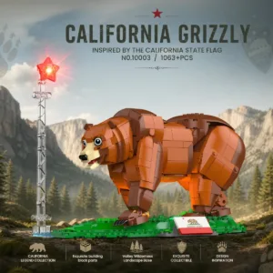 JMBricklayer 10003 California Bear Flag Building sets for adults 10003 | 1060+ PCS — comparateur de prix sur Planet-Brick (vue détail 1)
