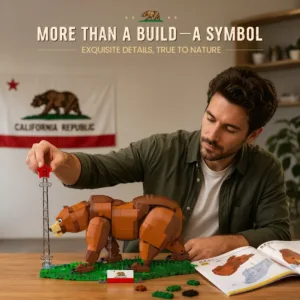 JMBricklayer 10003 California Bear Flag Building sets for adults 10003 | 1060+ PCS — bons plans et promos sur Planet-Brick (vue détail 3)