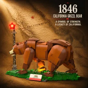 JMBricklayer 10003 California Bear Flag Building sets for adults 10003 | 1060+ PCS — meilleure offre du moment sur Planet-Brick (vue détail 5)