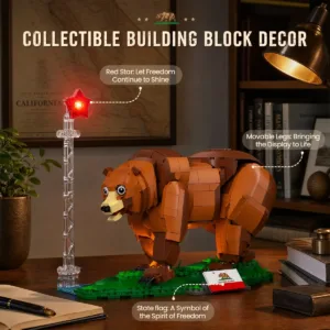 JMBricklayer 10003 California Bear Flag Building sets for adults 10003 | 1060+ PCS — achat malin sur Planet-Brick (vue détail 8)