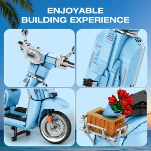 JMBricklayer 11037 La Moto Side-car V200 avec Support — où acheter au meilleur tarif sur Planet-Brick (vue détail 2)