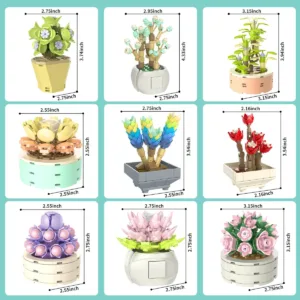 JMBricklayer 20104 Les Fleurs Succulentes — comparateur de prix sur Planet-Brick (vue détail 1)