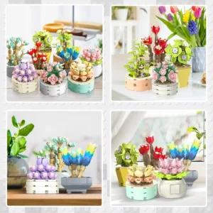 JMBricklayer 20104 Les Fleurs Succulentes — bons plans et promos sur Planet-Brick (vue détail 3)