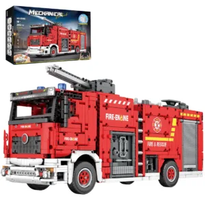 JMBricklayer 22008 Le Camion de Pompiers avec Lance à Eau — meilleur prix sur Planet-Brick (visuel principal)