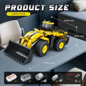 JMBricklayer 22009 Le Bulldozer RC — comparez les prix sur Planet-Brick (vue détail 4)