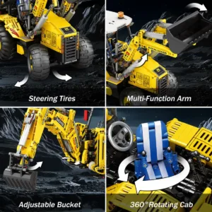 JMBricklayer 22018 La Pelleteuse-Chargeuse RC — bons plans et promos sur Planet-Brick (vue détail 3)