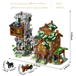 JMBricklayer 30107 La Tour de Garde des Écuries — comparateur de prix sur Planet-Brick (vue détail 1)