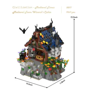 JMBricklayer 30117 La Cabane du Sorcier Médiévale — où acheter au meilleur tarif sur Planet-Brick (vue détail 2)