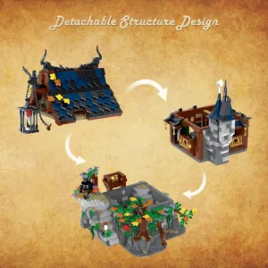 JMBricklayer 30117 La Cabane du Sorcier Médiévale — meilleure offre du moment sur Planet-Brick (vue détail 5)