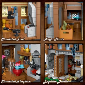 JMBricklayer 30123 La Maison du Magicien Médiévale — où acheter au meilleur tarif sur Planet-Brick (vue détail 2)