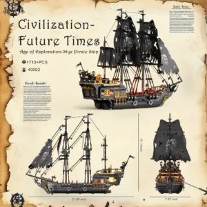 JMBricklayer 40002 Le Black Pearl — comparez les prix sur Planet-Brick (vue détail 4)