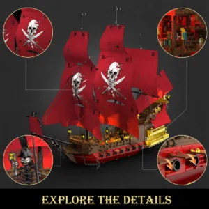 JMBricklayer 40003 Queen Anne's Revenge Ship 40003 | 2527 + PCS — comparatif marchands sur Planet-Brick (vue détail 7)