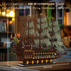 JMBricklayer 40101 Le Hollandais Volant - Navire Pirate — bons plans et promos sur Planet-Brick (vue détail 3)