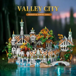 JMBricklayer 55015 Medieval Valley City Building Set for Adults 55015 | 4406 Pcs — comparateur de prix sur Planet-Brick (vue détail 1)