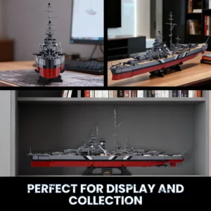 JMBricklayer 60015 Bismarck Battleship 60015 | 2537+PCS | 1:300 — bons plans et promos sur Planet-Brick (vue détail 3)