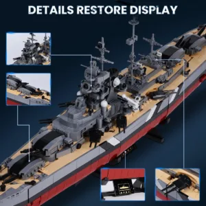 JMBricklayer 60015 Bismarck Battleship 60015 | 2537+PCS | 1:300 — comparez les prix sur Planet-Brick (vue détail 4)