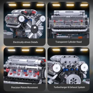 JMBricklayer 61116 Le Moteur V8 (Machinerie Moderne) — comparez les prix sur Planet-Brick (vue détail 4)