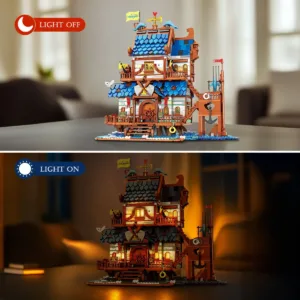 JMBricklayer 66007 Medieval Fishing Store Building Set 66007 | 2329+PCS — où acheter au meilleur tarif sur Planet-Brick (vue détail 2)