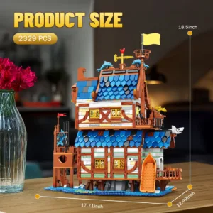 JMBricklayer 66007 Medieval Fishing Store Building Set 66007 | 2329+PCS — comparez les prix sur Planet-Brick (vue détail 4)