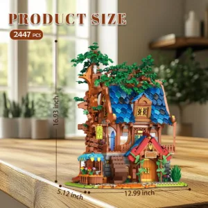 JMBricklayer 66008 Medieval Tree House Lighting Building Block Set 66008 | 2447+ PCS — comparez les prix sur Planet-Brick (vue détail 4)