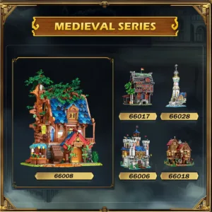 JMBricklayer 66008 Medieval Tree House Lighting Building Block Set 66008 | 2447+ PCS — prix le plus bas sur Planet-Brick (vue détail 6)